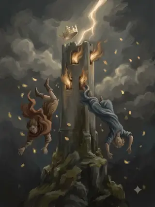 탑 카드 그림