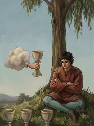 컵 4 카드 그림