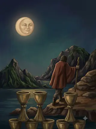 컵 8 카드 그림